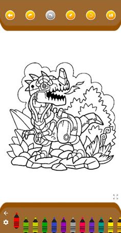 Dinosaur Coloring Game - Screenshot 3