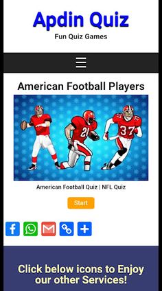 American Football Quiz - NFL - Screenshot 2