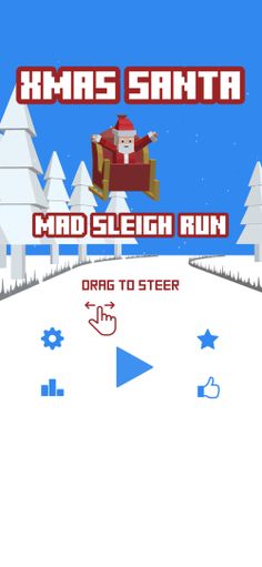 Xmas Santa Mad Sleigh Run - Screenshot 1