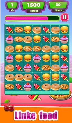 Food Match Cookie Rush Puzzle - Screenshot 2