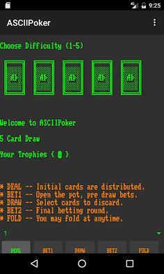 ASCIIPoker - Screenshot 1