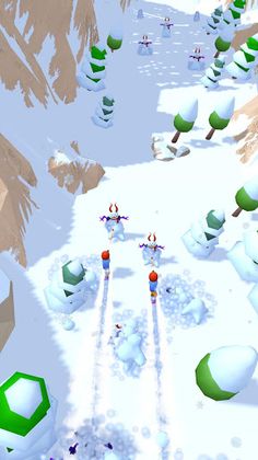 Dual Ski Rush - Screenshot 2