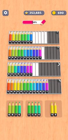 Pencil Sort 3D - Screenshot 3