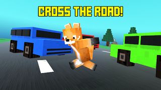 Blocky Cartoon: Road Crossing - Screenshot 1