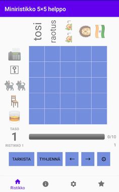 Miniristikko 5×5 helppo - Screenshot 1