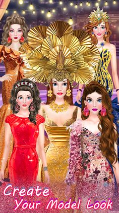 Super Fashion Princess Dressup - Screenshot 2