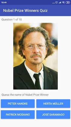 Nobel Prize Winners Quiz - Screenshot 3