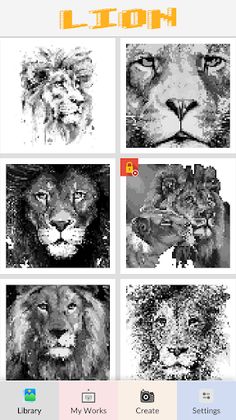 Lion Pixel Art - Screenshot 1