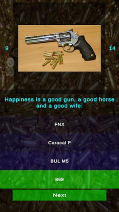Handgun Pistol Revolver Quiz - Screenshot 3