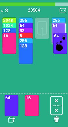 Solitaire 4096 Merge Cards - Screenshot 1