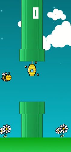 Flappy Nany Bee, abejita volad - Screenshot 2