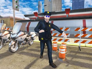 US Police Bike Chase Game - Screenshot 1
