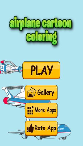 airplane cartoon coloring - Screenshot 3