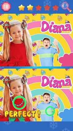 Diana game - Find different - Screenshot 1