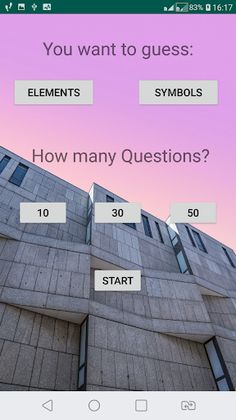 Guess Symbols of Elements from - Screenshot 1