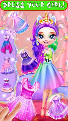 Princess Kids Makeup & DressUp - Screenshot 1