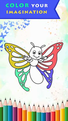 Coloring Book Butterfly - Screenshot 3