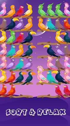 Bird Sort Puzzle - Color Sort - Screenshot 3