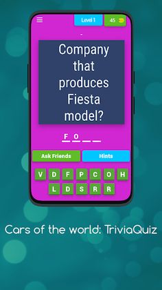 Cars of the world- Trivia Quiz - Screenshot 1