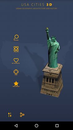 USA cities 3D: geography quiz, - Screenshot 1