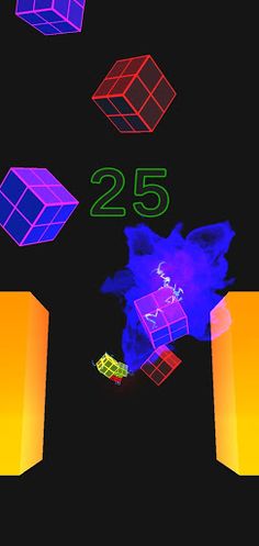 Neon Cubes - Screenshot 4