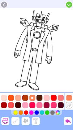 Titan Cameraman Skibd Coloring - Screenshot 1