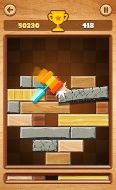 Slide Block : Wood Drop Blast  - Screenshot 3