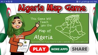 Algeria Map Puzzle Game - Screenshot 1