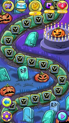 Halloween Witch Puzzle World - Screenshot 3