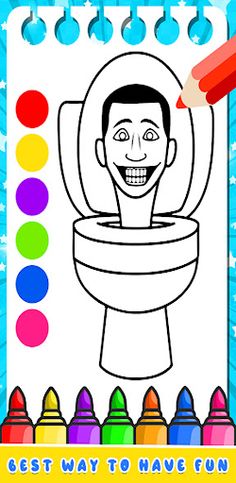 Skibidi Toilet Coloring Book - Screenshot 2