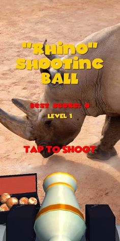 Rhino Shooting Ball - Screenshot 1
