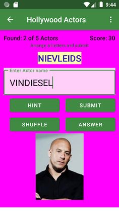 Jumbled Names Hollywood Actors - Screenshot 3