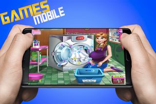 princess laundry - game Pregna - Screenshot 2