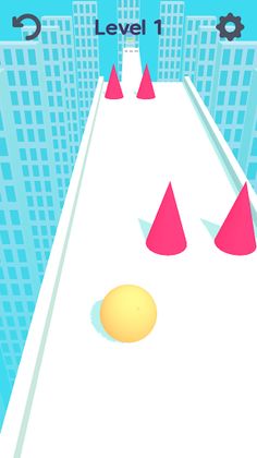 Math Run Ball 3D-sky 2048 race - Screenshot 2