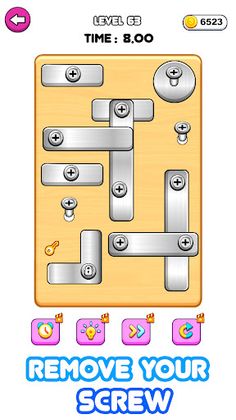 Screw Puzzle Pin Take Off Nuts - Screenshot 1