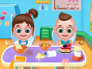 Twins babysitter daycare games - Screenshot 1