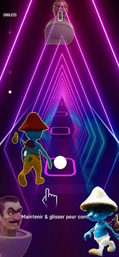 Smurf Cat Skibidi - Hop Tiles - Screenshot 3