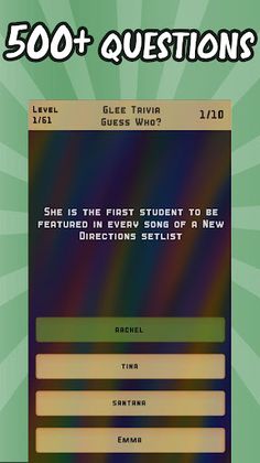 Glee Trivia Quiz - Screenshot 1