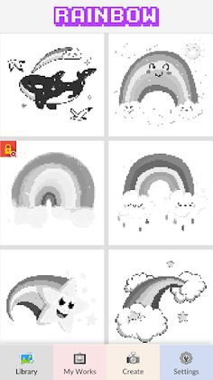 Rainbow Pixel Art - Screenshot 2