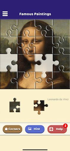 Famous Paintings Jigsaw Puzzle - Screenshot 2