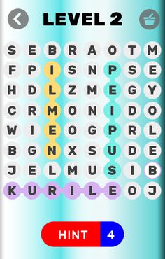 Russia Famous Lakes Word Searc - Screenshot 4