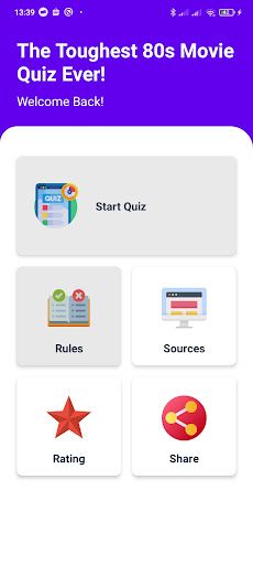 Classic Movie Quiz (80's) - Screenshot 1