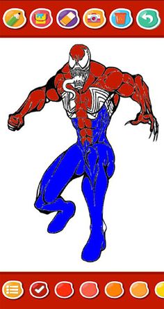 Spider Super Hero coloring - Screenshot 2
