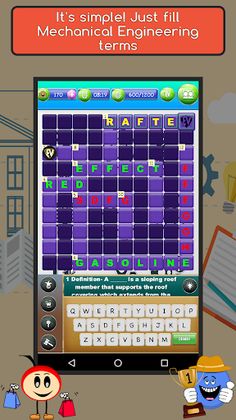 Mechanical Engineering Crosswo - Screenshot 2