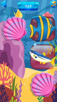 Matching Game - Sea life - Screenshot 1