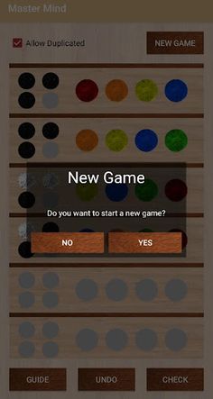 Mastermind: code breaking game - Screenshot 2