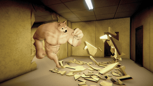 Backrooms Buff Doge Horror - Screenshot 1