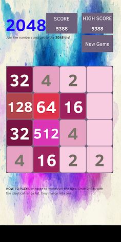 Purple 2048 - Screenshot 1
