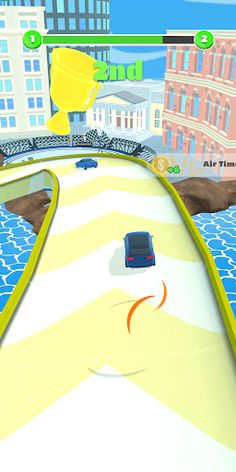 Flying Car Race - Screenshot 3