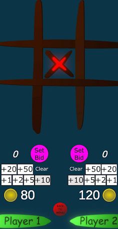Bidding Tic-Tac-Toe - Screenshot 2